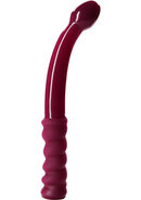 G Force Silicone G Spot Dong 10 Inch Wine