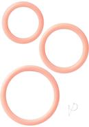 Silicone Support Rings Cock Rings (3 Piece Set) - Ivory