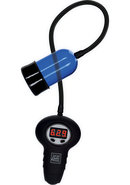 Apollo Automatic Head Pump Wired Remote Control Penis Pump Blue 4 Inch Cylinder