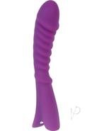 Adam And Eve Oh My G! Massager Silicone Rechargeable Vibe Waterproof Purple 8 Inch