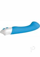 Tempest G Rechargeable Smooth Silicone G-spot Vibrator - Blue And White