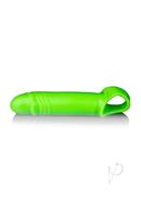 Ouch! Smooth Strechy Penis Sleeve Glow In The Dark - Green