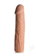 Jock Extra Long Penis Extension Sleeve 3in - Caramel