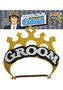 Groom-to-be Celebration Crown - Gold/silver