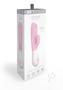 Ovo E7 Rechargeable Silkskyn Silicone Textured Rabbit Vibrator Waterproof - Pink