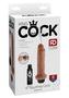 King Cock Squirting Dildo 6in - Caramel