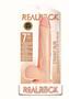 Realrock Straight Realistic Dildo With Balls And Suction Cup 7in - Vanilla